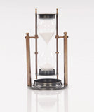 4.5" X 4.5" X 8.5" Brass Revolving Sandtimer - Homeroots