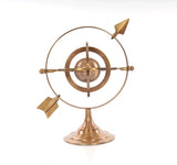 5.5" X 7" X 8.5" Brass Armillary - Homeroots