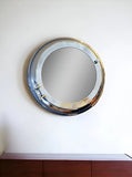 21" Silver Round Aluminum Framed Accent Mirror - Homeroots