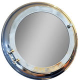 21" Silver Round Aluminum Framed Accent Mirror - Homeroots