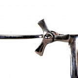 3" Novelty Nickel Metal And Glass Analog Wall Clock - Homeroots - Flyclothing LLC