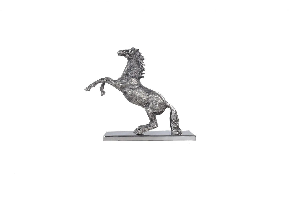 5" X 12.5" X 11" Horse Statue With Base - Homeroots