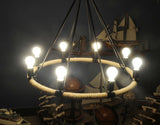 32" X 37" X 32" 8 Bulbs Rope Pendant Lamp - Homeroots - Flyclothing LLC
