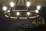 32" X 37" X 32" 8 Bulbs Rope Pendant Lamp - Homeroots - Flyclothing LLC