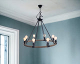 32" X 37" X 32" 8 Bulbs Rope Pendant Lamp - Homeroots - Flyclothing LLC