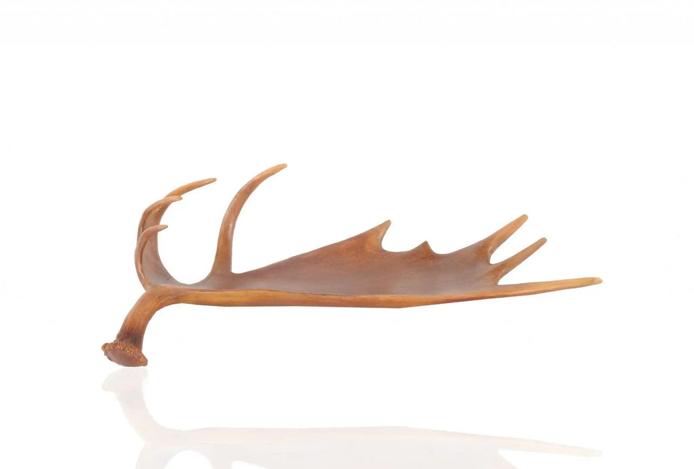 12" Brown Antler Resin Serving Tray - Homeroots - Flyclothing LLC