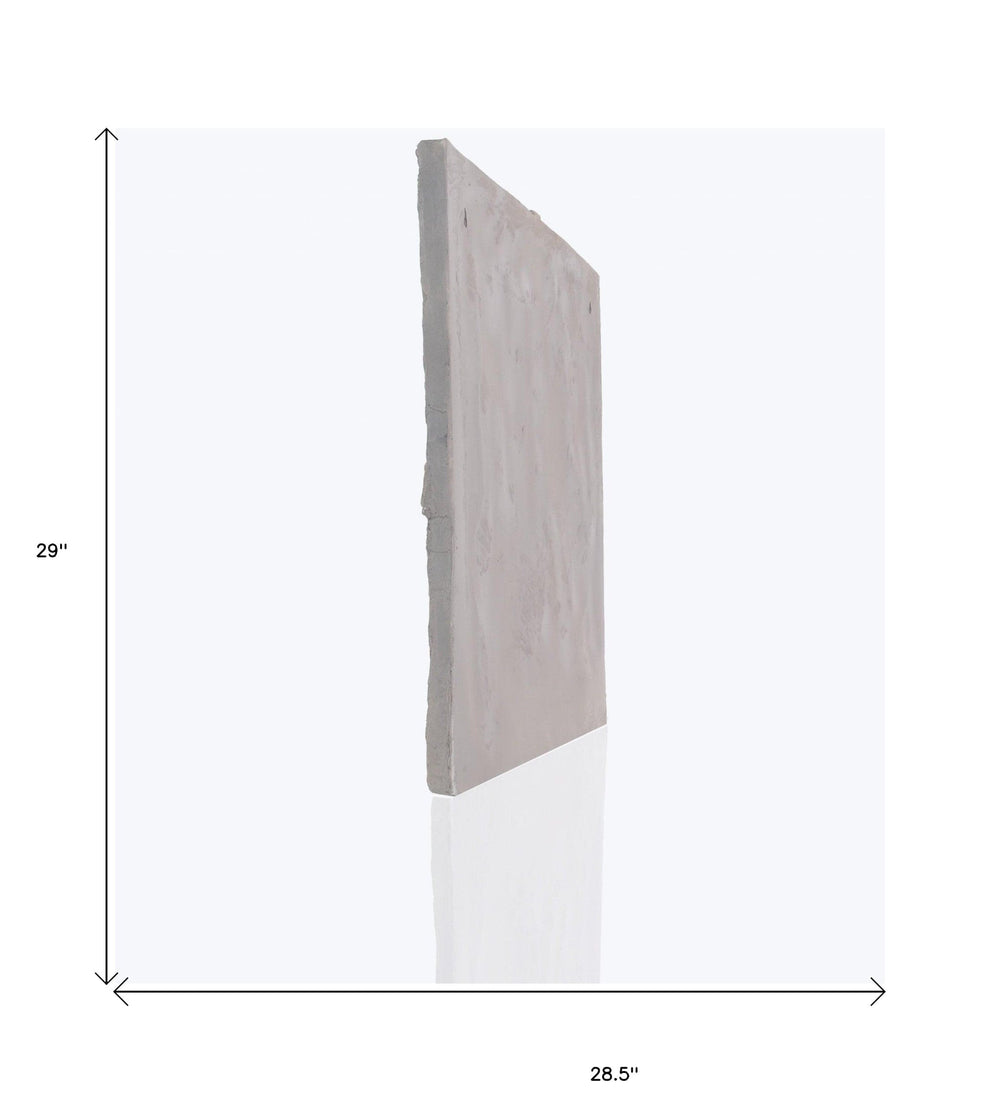 29" X 5" Gray Resin Wall Decor - Homeroots