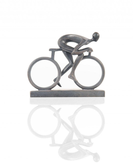 Minimalist Cyclist Cement Finish Statue - Homeroots - Flyclothing LLC