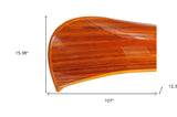 12.375" X 107" X 15.375" Display Half Canoe - Homeroots