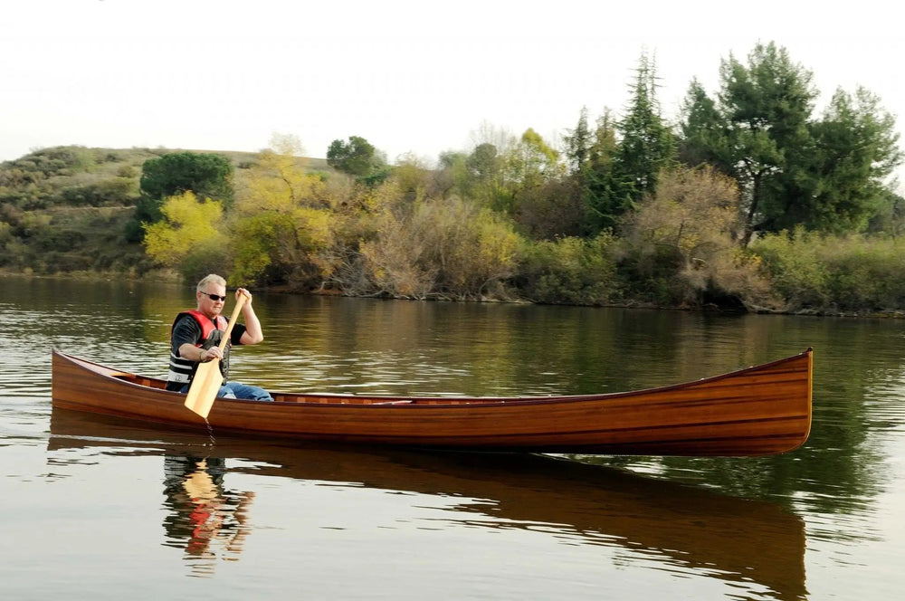 31.5" X 187.5" X 24" Wooden Canoe With Ribs - Homeroots - Flyclothing LLC