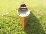 28.5" X 144" X 21"Matte Finishwooden Canoe With Ribs Curved Bow - Homeroots - Flyclothing LLC