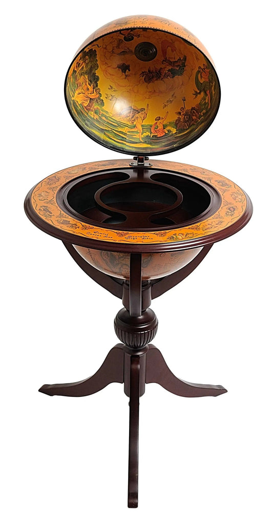 26" X 26" X 45" Globe Bar  3 Legs - Homeroots