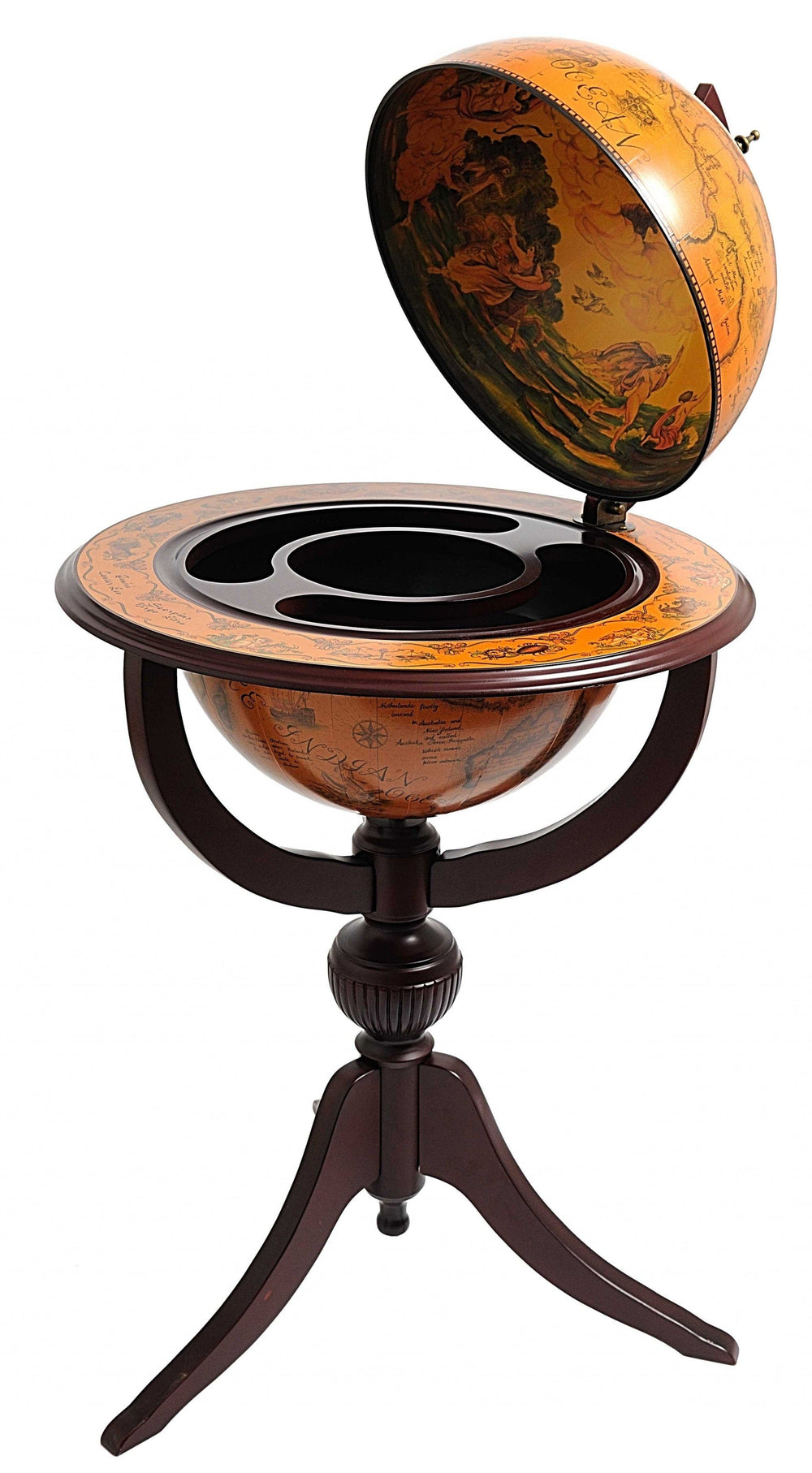 26" X 26" X 45" Globe Bar 3 Legs - Homeroots - Flyclothing LLC