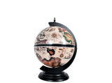 13" X 13" X 20" White Globe 13 Inches With Chess Holder - Homeroots
