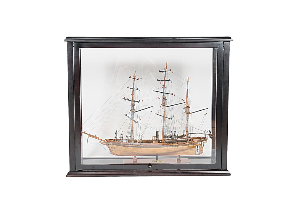 14" Black Glass Standard Display Stand - Homeroots