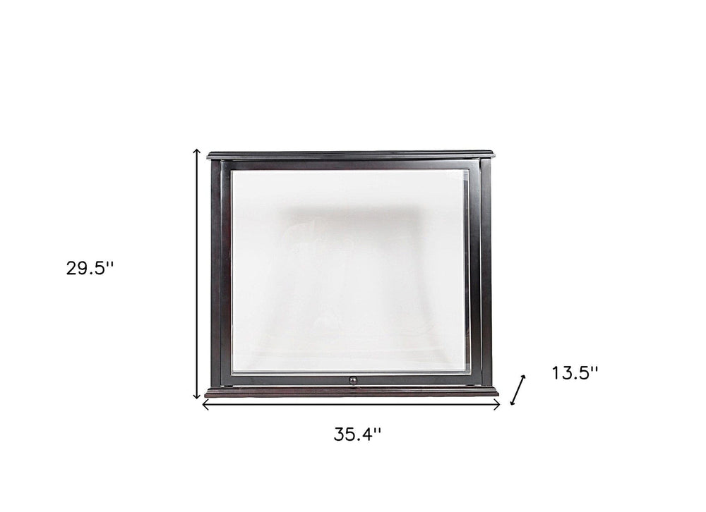 14" Black Glass Standard Display Stand - Homeroots