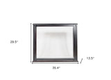 14" Black Glass Standard Display Stand - Homeroots