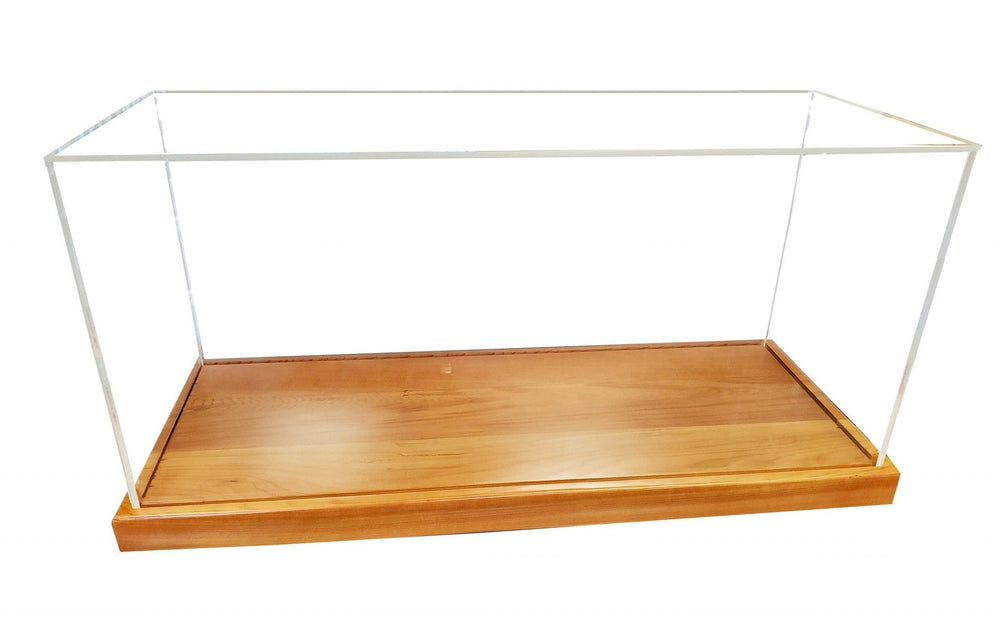 28" Wood Brown Glass Standard Display Stand - Homeroots - Flyclothing LLC