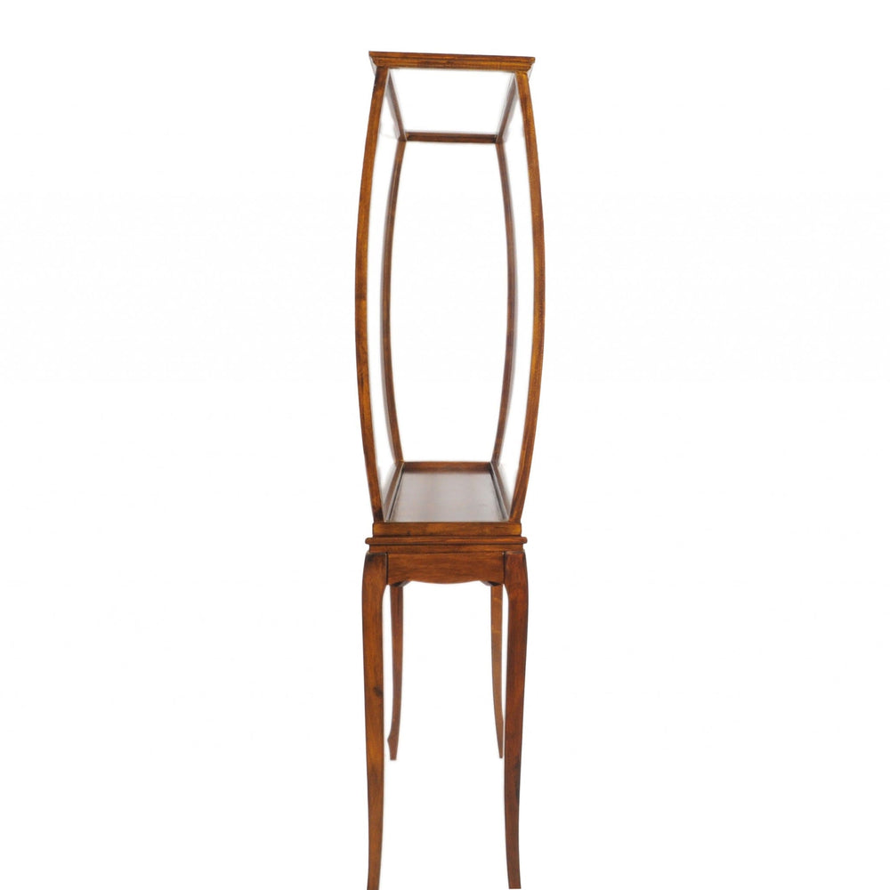 15" Brown And Clear Glass Standard Display Stand - Homeroots - Flyclothing LLC