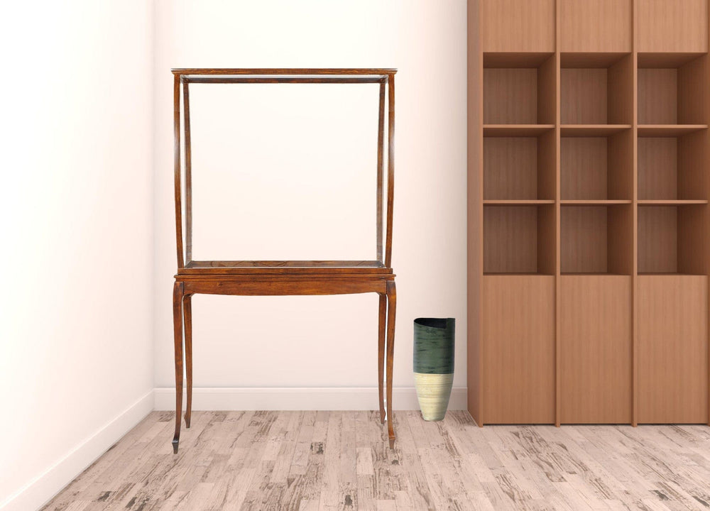 15" Brown And Clear Glass Standard Display Stand - Homeroots - Flyclothing LLC