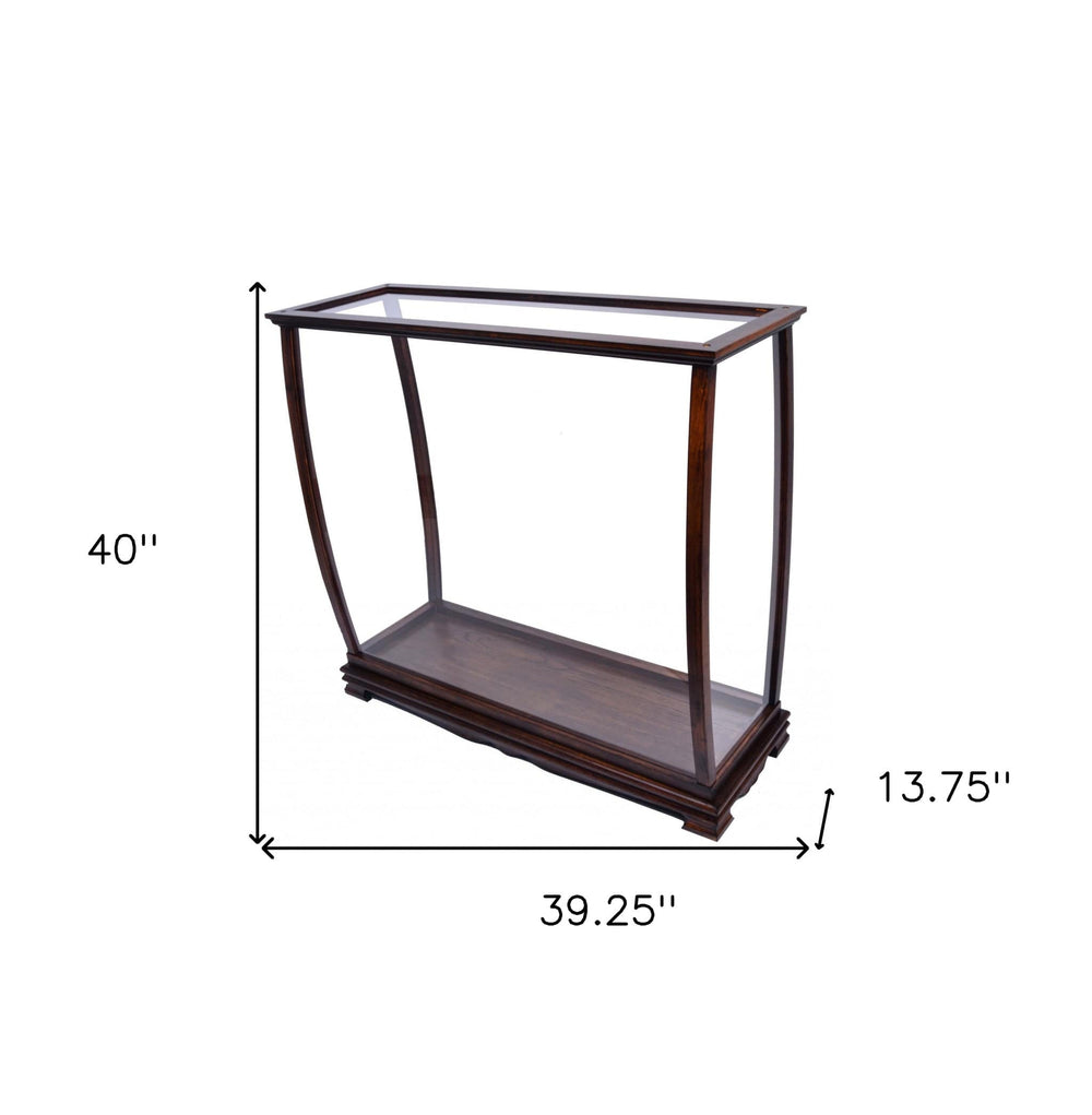 14" Silver And Clear Glass Standard Display Stand - Homeroots - Flyclothing LLC