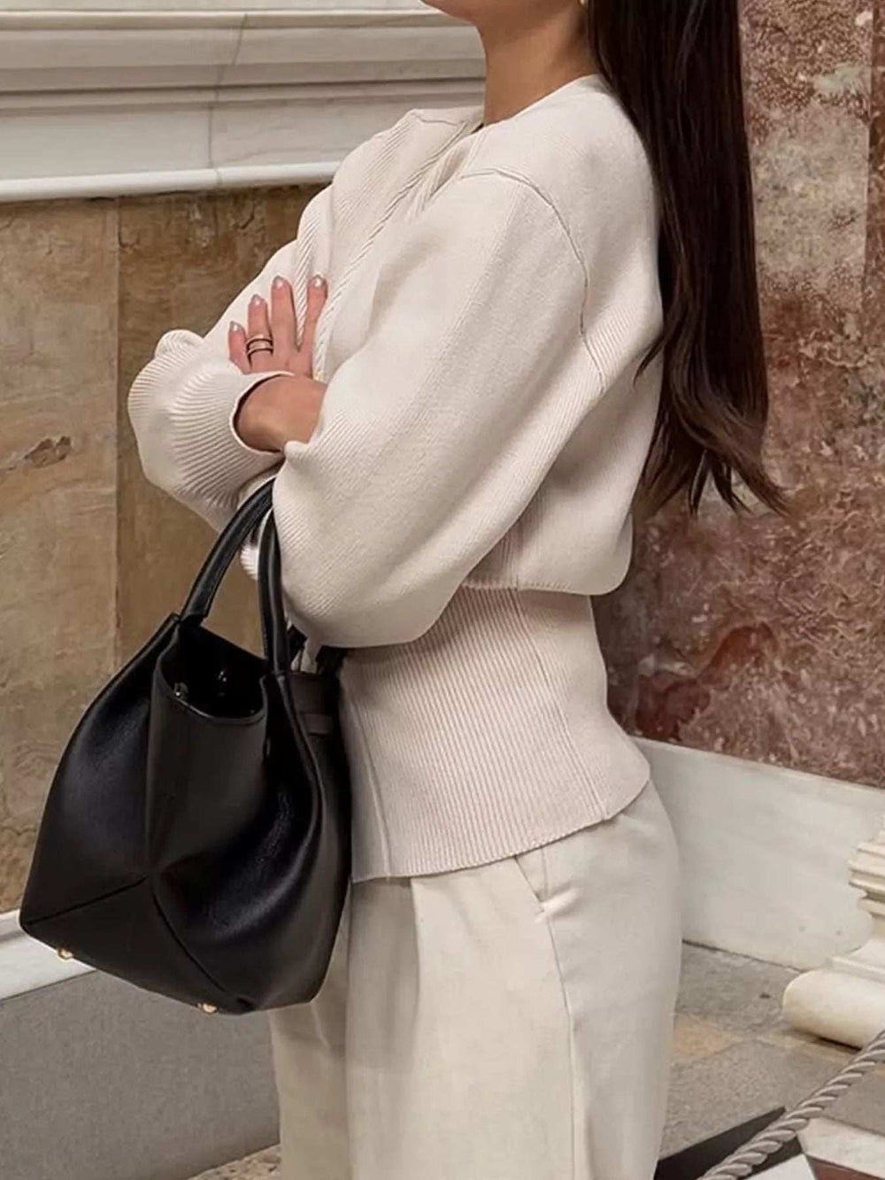 Single-Button Knit Cardigan - Trendsi - Flyclothing LLC