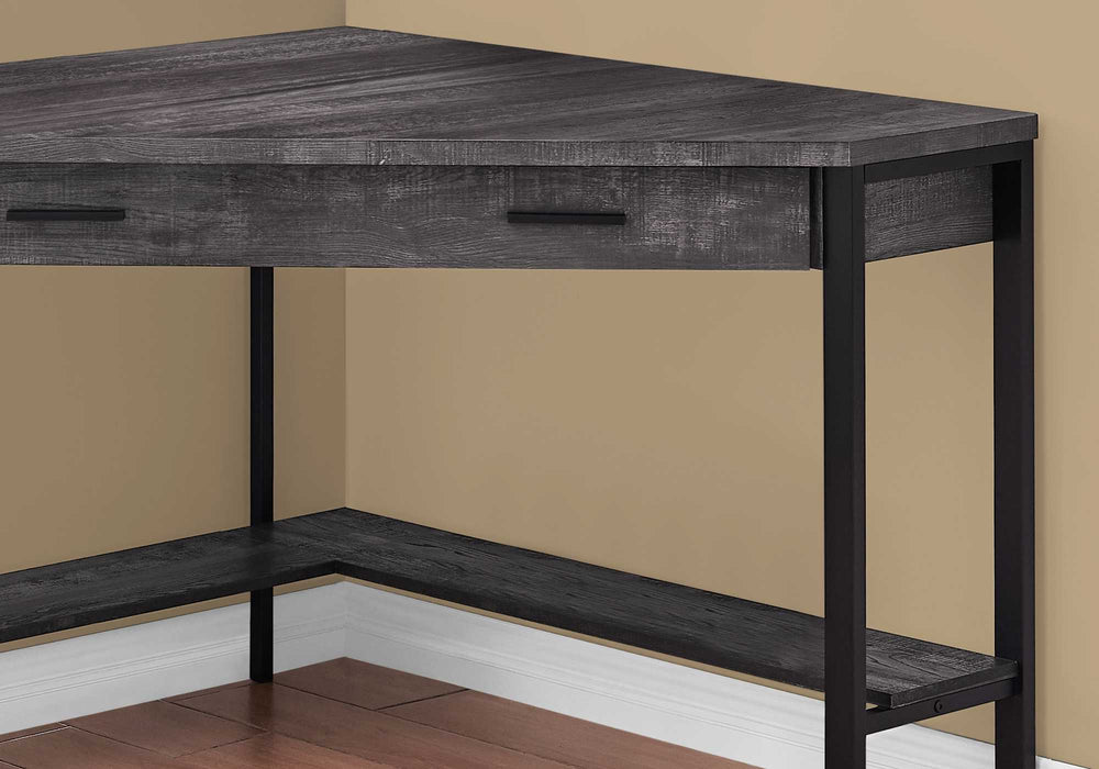 42" Black Corner Computer Desk - Homeroots - Flyclothing LLC