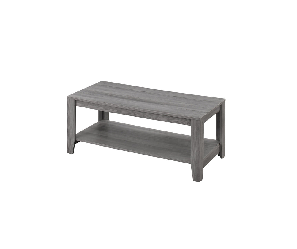 Set of Three 42" Gray Coffee Table With Shelf - Homeroots - Flyclothing LLC