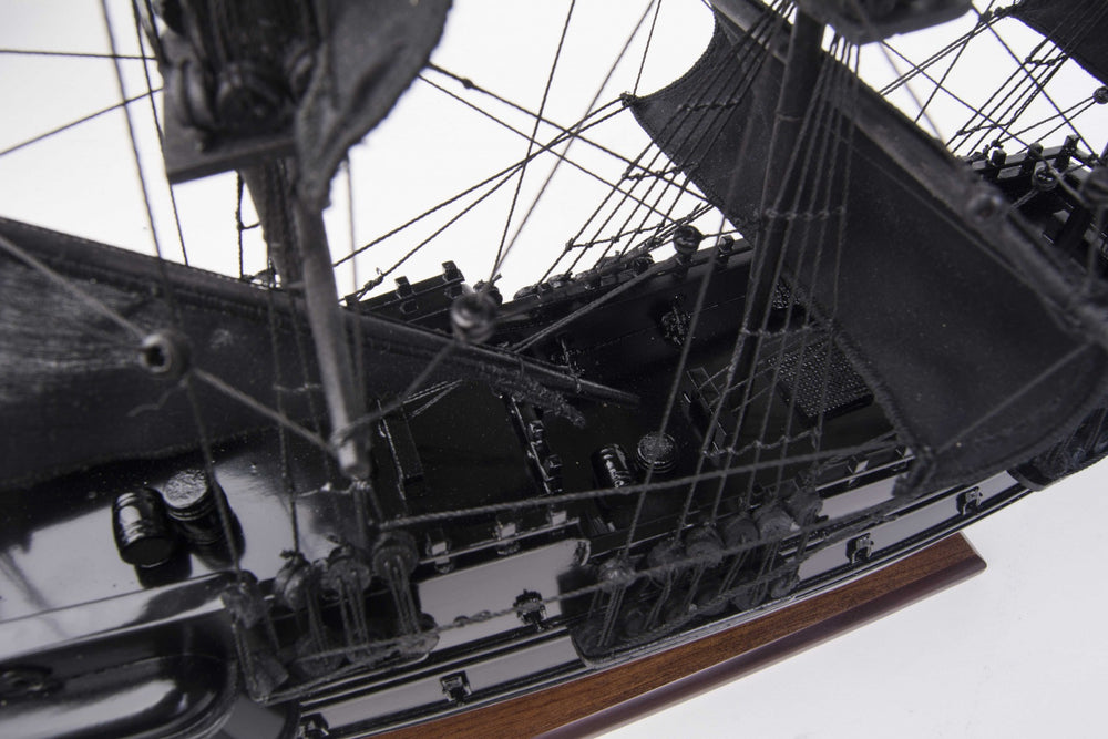 6.5" X 20" X 19"Black Pearl Pirate Ship - Homeroots