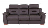Three Piece Indoor Brown Genuine Leather Five Person Seating Set - Homeroots - Flyclothing LLC