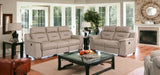 Two Piece Indoor Beige Genuine Leather Five Person Seating Set - Homeroots - Flyclothing LLC