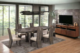 Seven Piece Gray Dining Set with Six Chairs - Homeroots - Flyclothing LLC