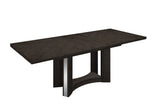 98" Dark Gray Solid Wood Dining Table - Homeroots - Flyclothing LLC