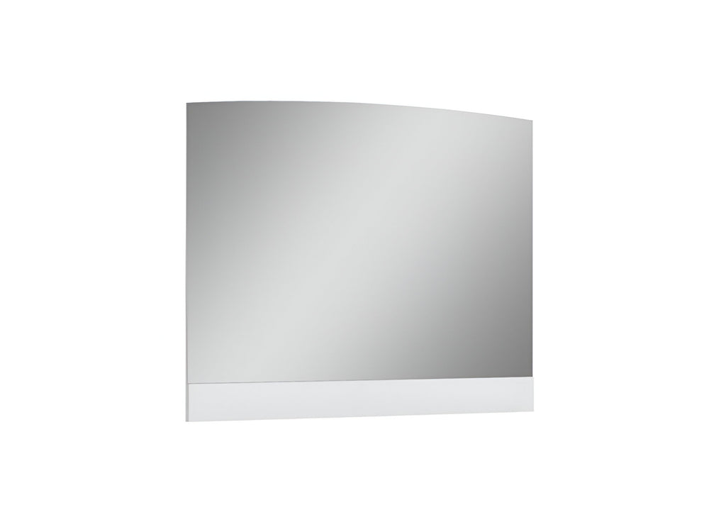 45" White Partial Frame Dresser Mirror - Homeroots