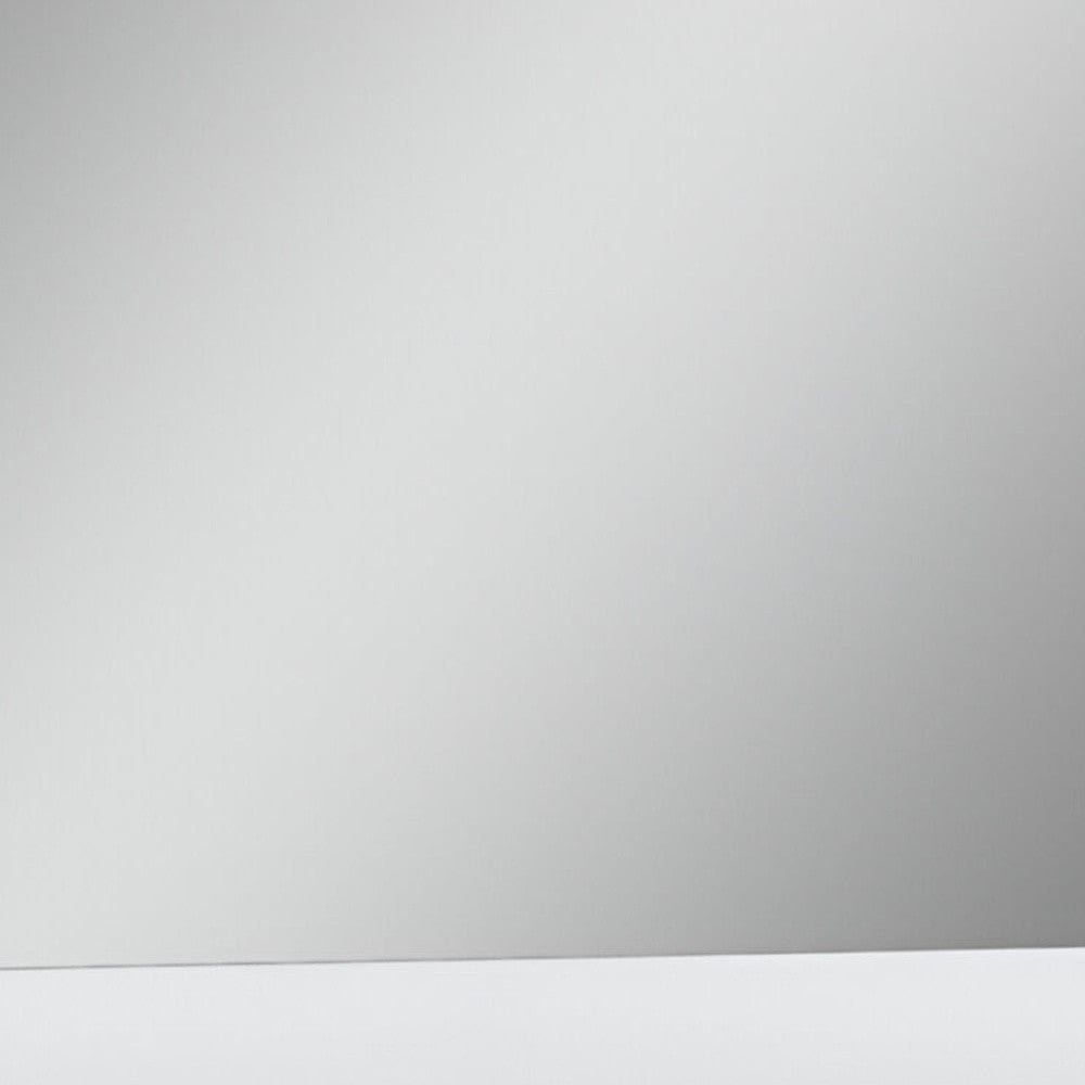 45" White Partial Frame Dresser Mirror - Homeroots