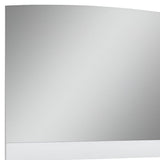 45" White Partial Frame Dresser Mirror - Homeroots