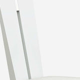Set of Two Contemporary Sleek High Gloss White Dining Chairs - Homeroots - Flyclothing LLC