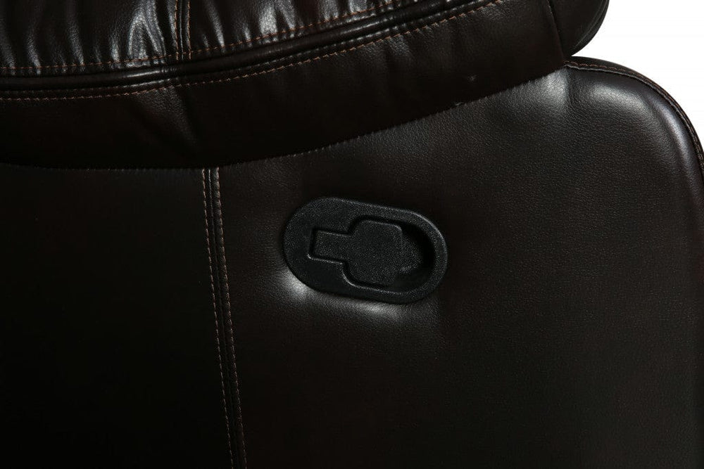 86" Brown Faux Leather Sofa With Black Legs - Homeroots - Flyclothing LLC