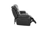 89" Gray Faux Leather USB Sofa With Black Legs - Homeroots - Flyclothing LLC