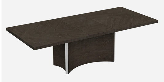 99" Gray Brown Solid Wood Dining Table - Homeroots