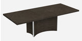 99" Gray Brown Solid Wood Dining Table - Homeroots - Flyclothing LLC