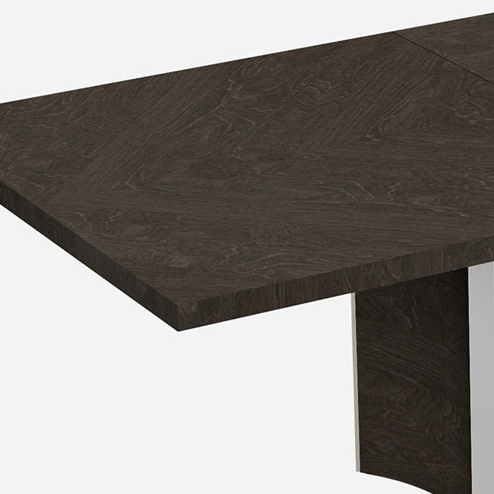 99" Gray Brown Solid Wood Dining Table - Homeroots - Flyclothing LLC