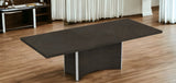 99" Gray Brown Solid Wood Dining Table - Homeroots - Flyclothing LLC