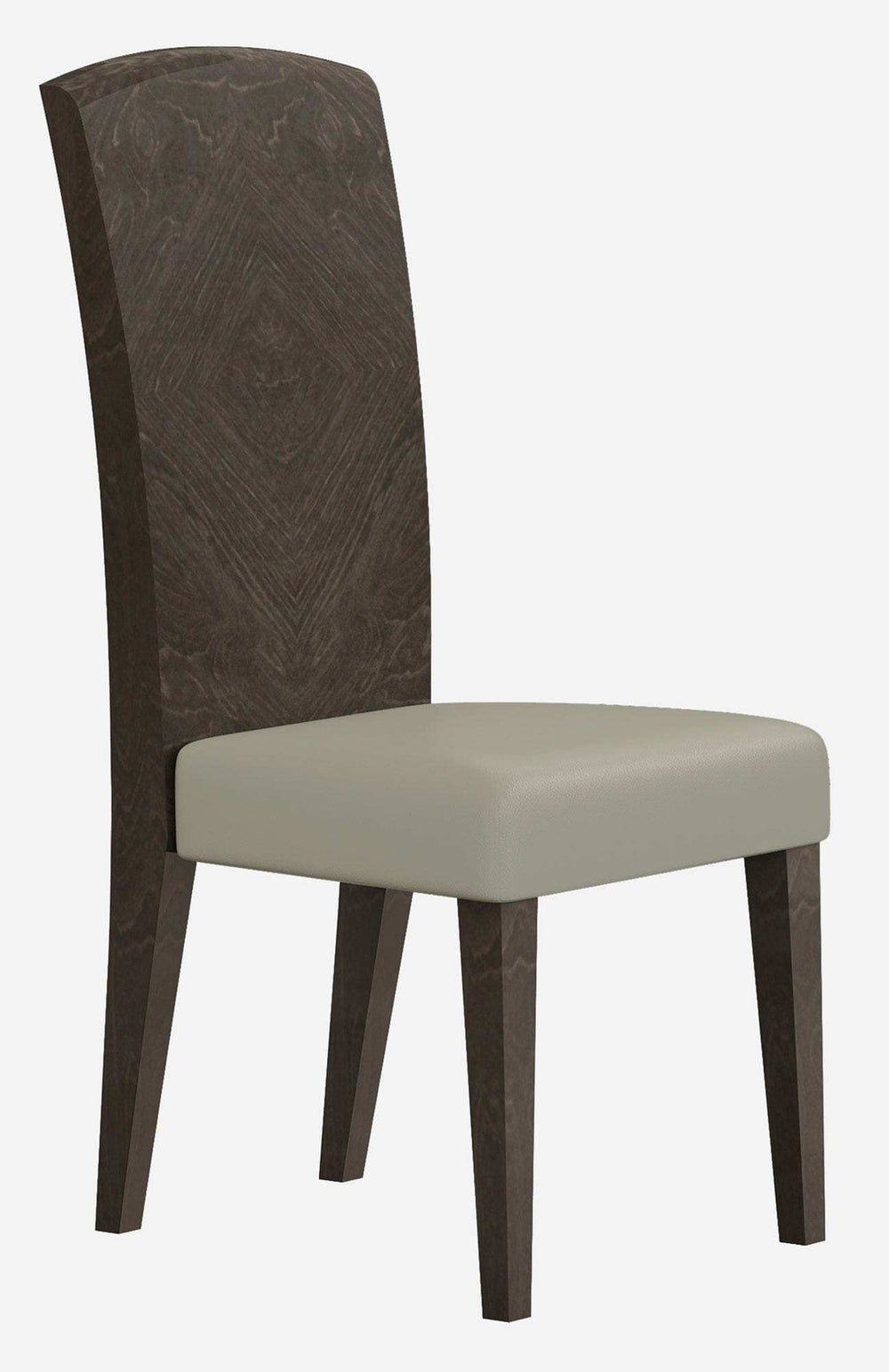 Set of Two Gray And Espresso Upholstered Dining Side Chairs - Homeroots - Flyclothing LLC