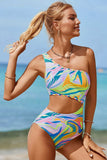 Cutout Single Shoulder One-Piece Swimwear - Trendsi - Flyclothing LLC