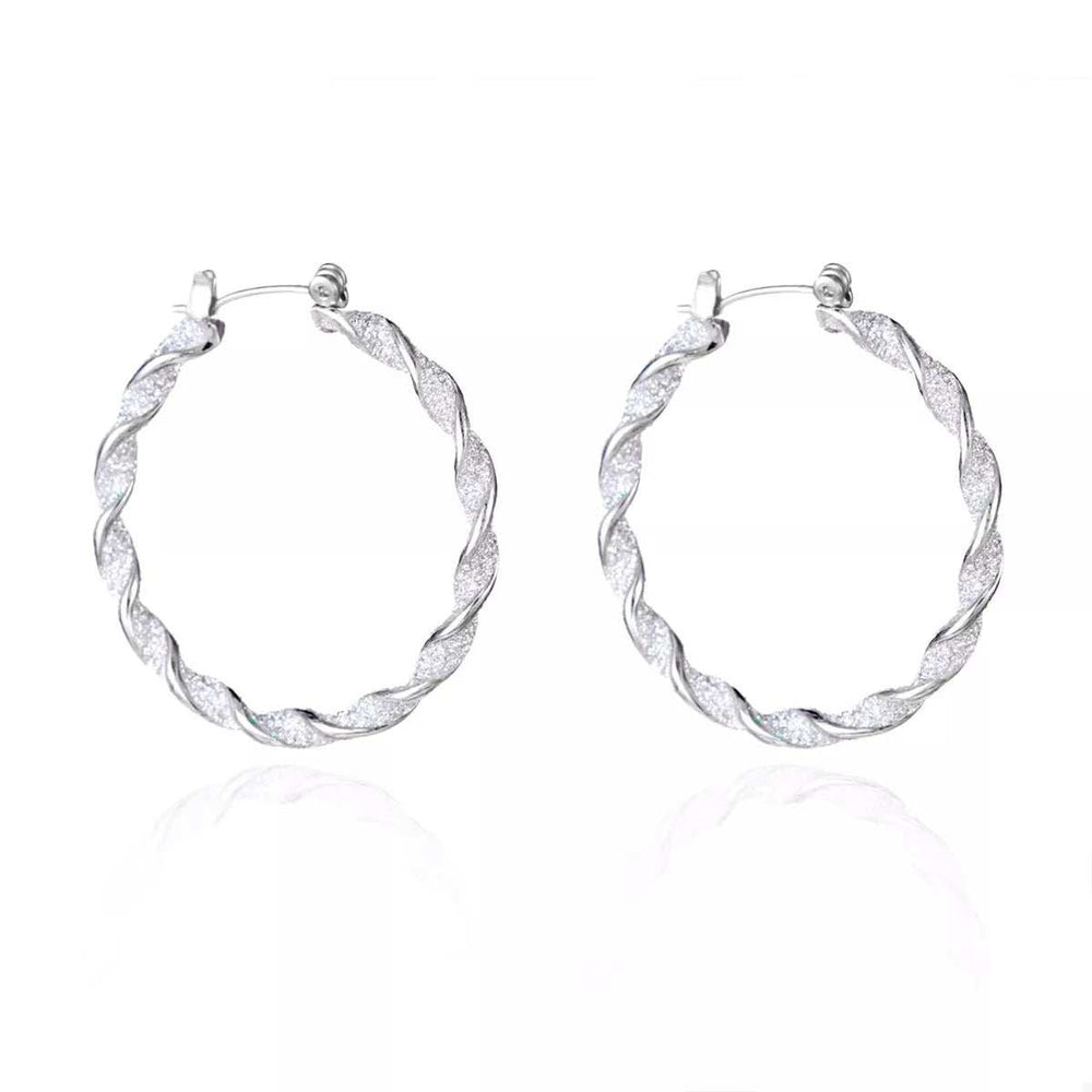 Christmas Twisted Hoop Earrings - Trendsi - Flyclothing LLC