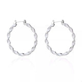 Christmas Twisted Hoop Earrings - Trendsi - Flyclothing LLC