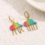 Rainbow Cloud Dangle Earrings - Trendsi - Flyclothing LLC