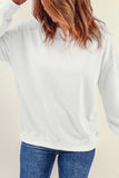 Round Neck Dropped Shoulder Sweatshirt - Trendsi - Flyclothing LLC