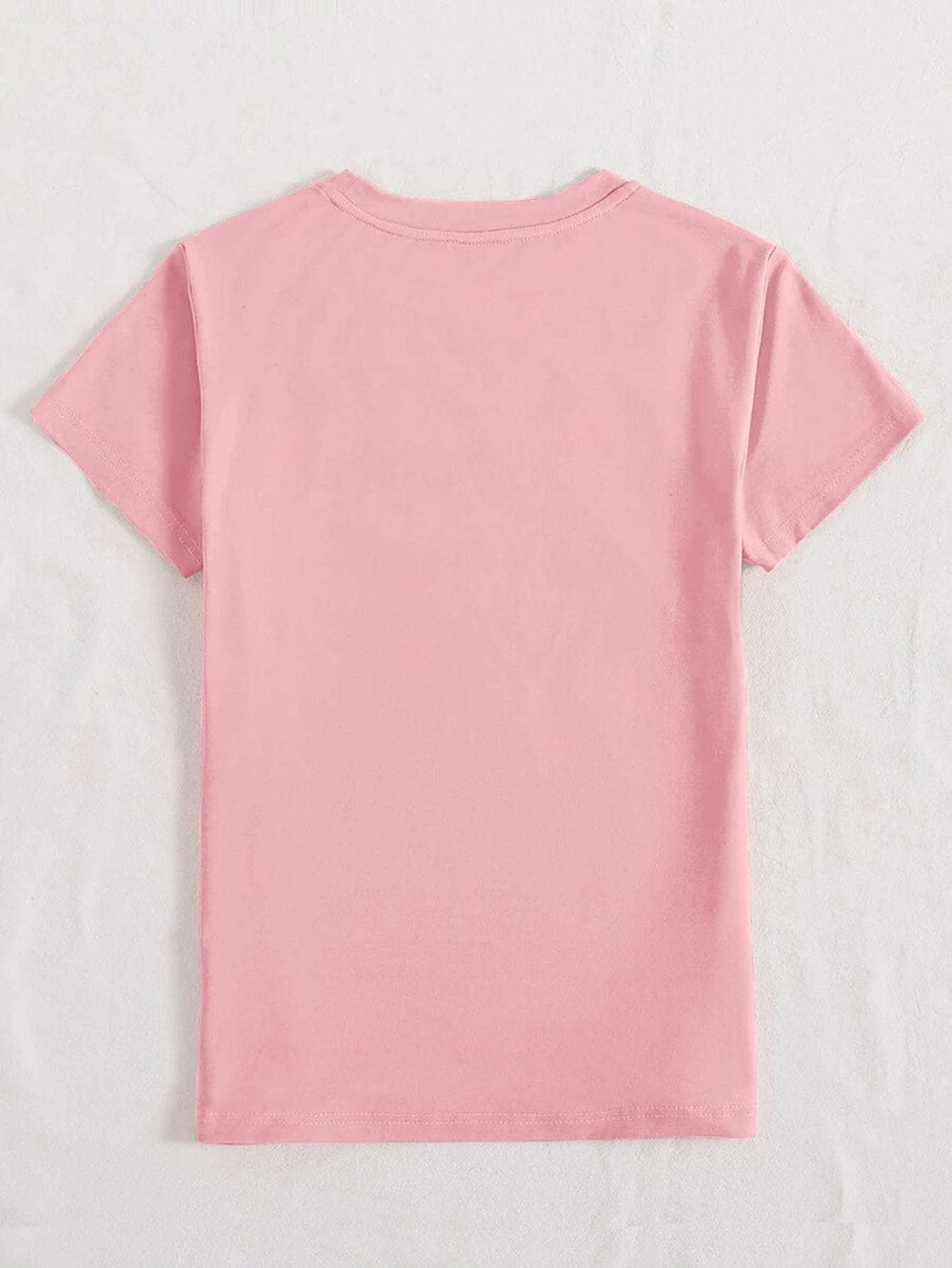 HAPPY EASTER Round Neck Short Sleeve T-Shirt - Trendsi - Flyclothing LLC